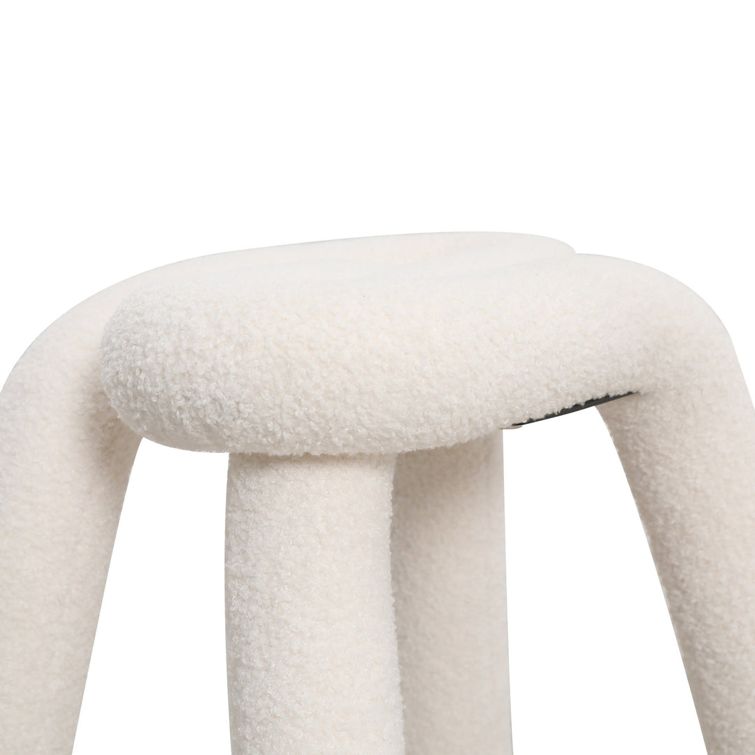 Pipeline Stool-France & Son-FXC1863WHT-Stools & Ottomans-7-France and Son
