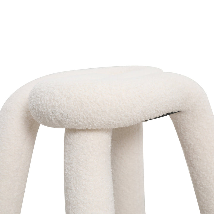 Pipeline Stool-France & Son-FXC1863WHT-Stools & Ottomans-7-France and Son