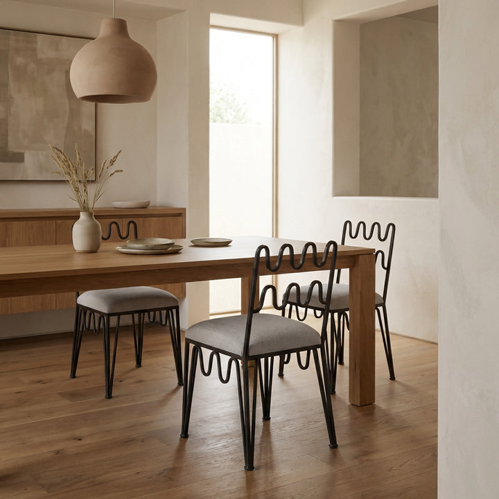 Ripple Dining Side Chair - Metal Frame