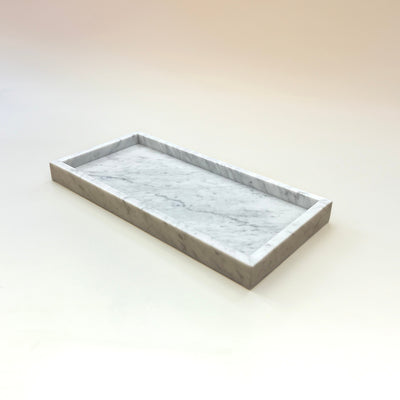 Carrara Marble Serving Tray-France & Son-FXM1703WHT-Trays-5-France and Son