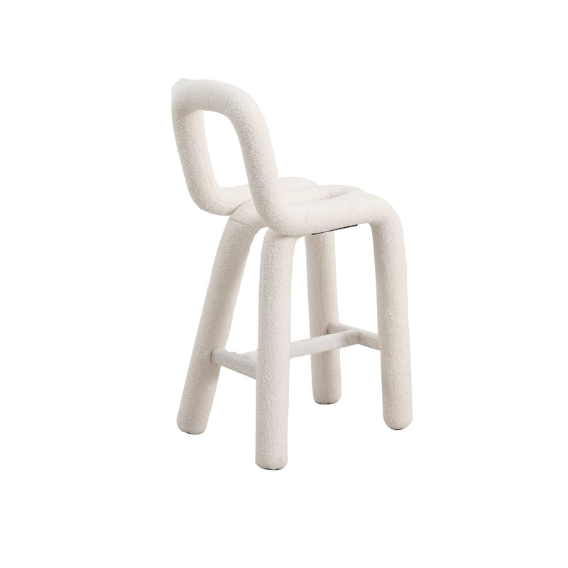 Pipeline Counter Stool-France & Son-FXS1862WHT-Bar Stools-5-France and Son