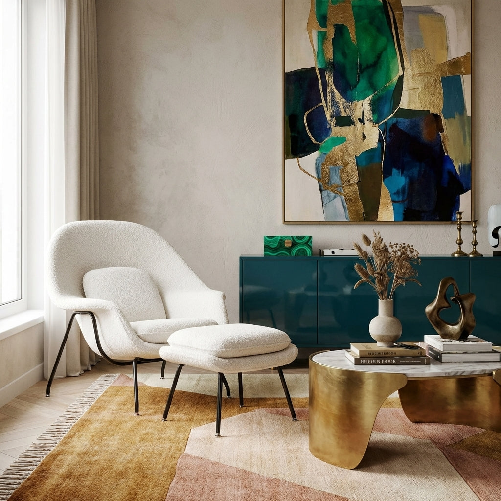 Womb Chair and Ottoman - Thumbnail 5