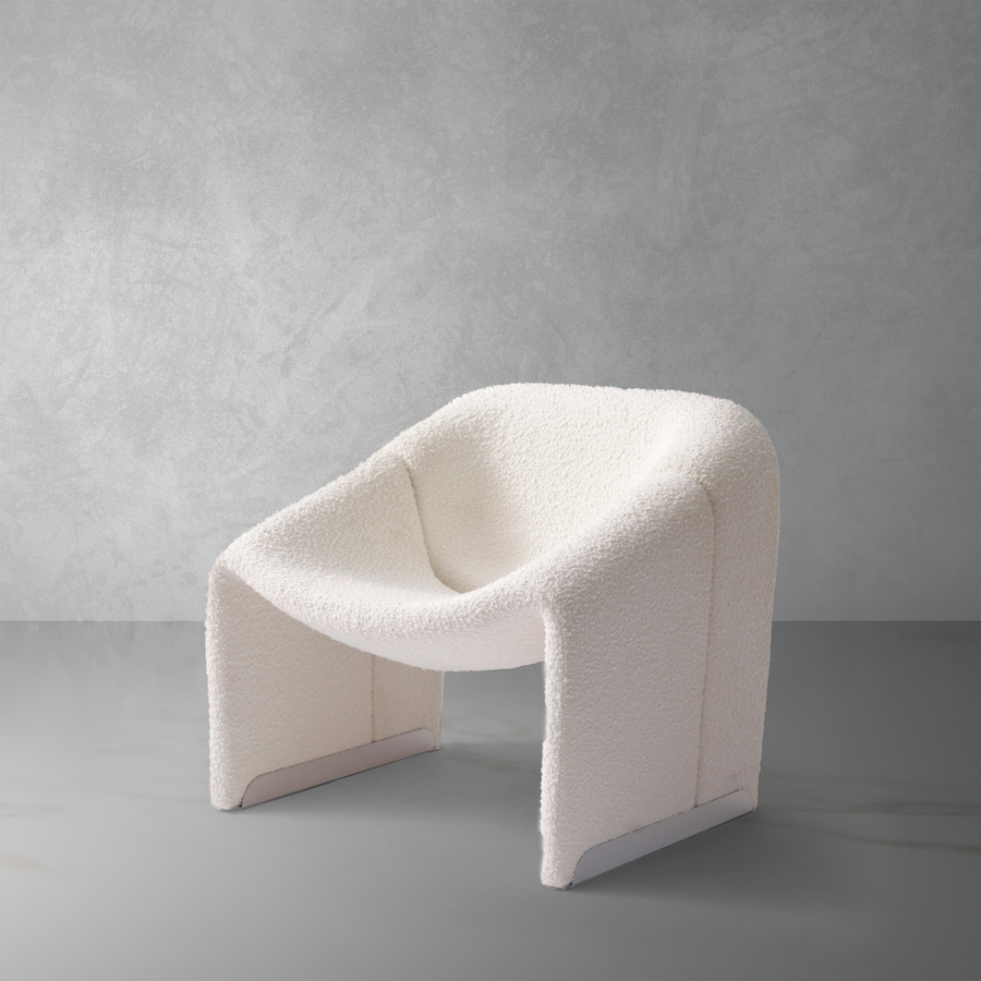 Groovy M Lounge Chair-France & Son-FYC1291OWHT-Lounge Chairs-1-France and Son