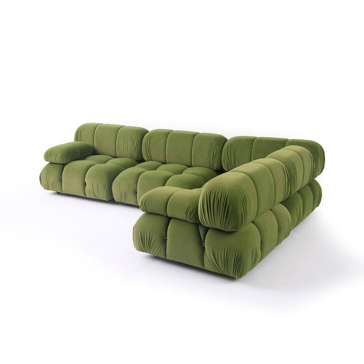 Grappolo Modular Sectional Sofa Set - Green