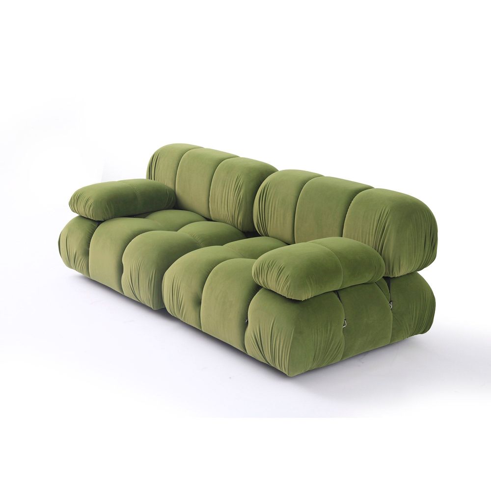 Grappolo Modular Sectional Sofa Set - Green