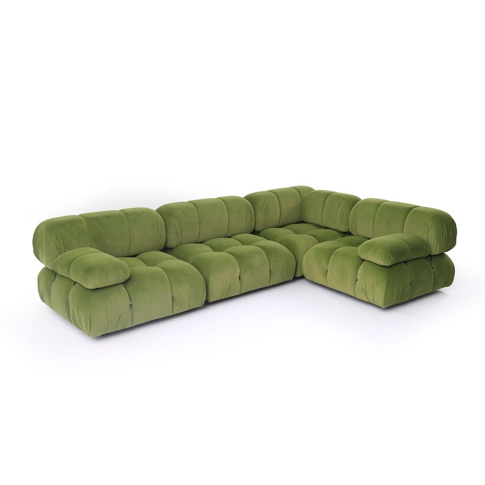 Grappolo Modular Sectional Sofa Set - Green