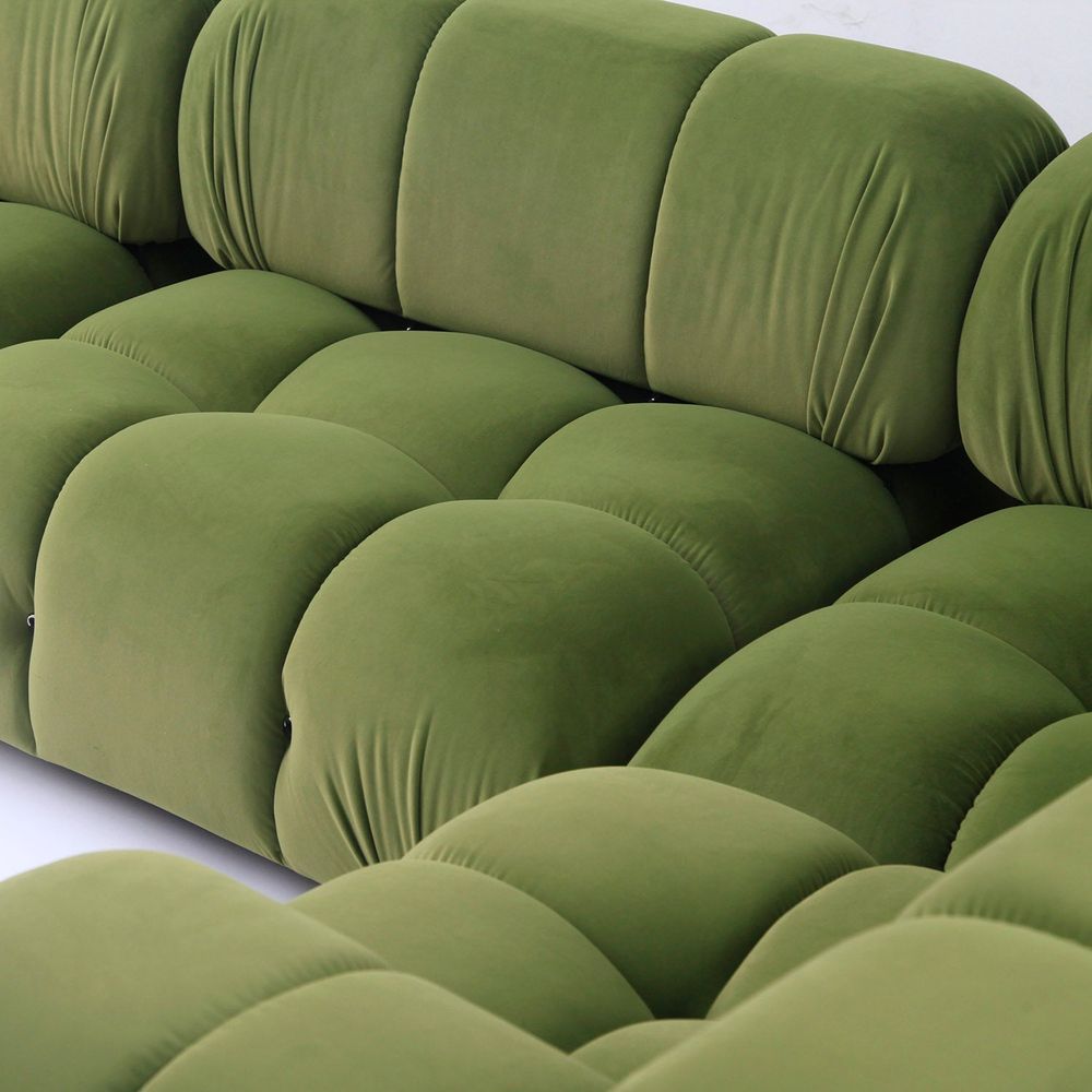 Sectionals Grappolo Modular Sectional Sofa Set - Moss Green