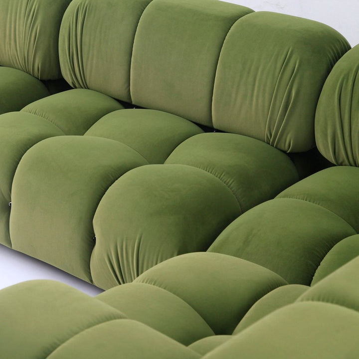 Sectionals Grappolo Modular Sectional Sofa Set - Moss Green