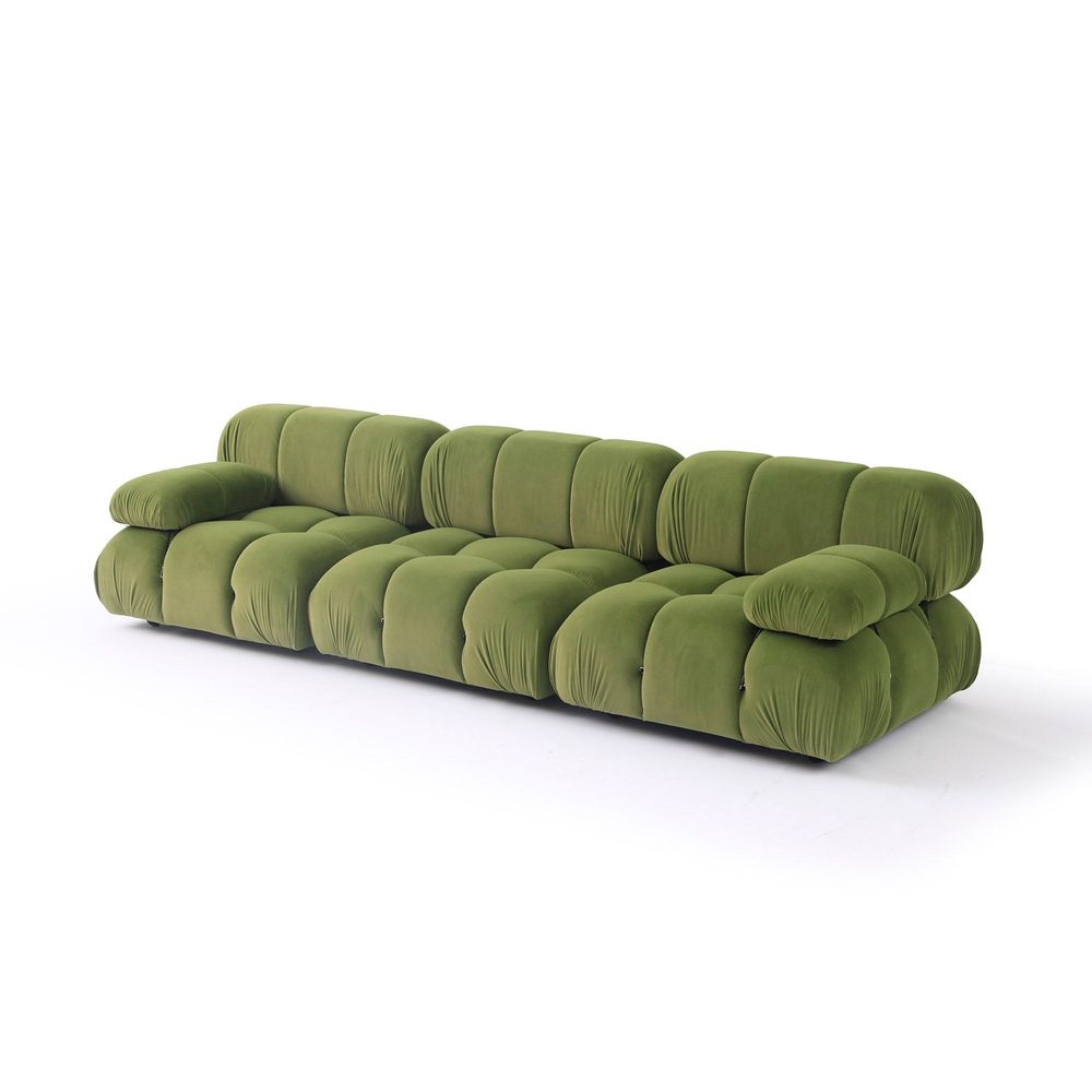 Sectionals Grappolo Modular Sectional Sofa Set - Moss Green
