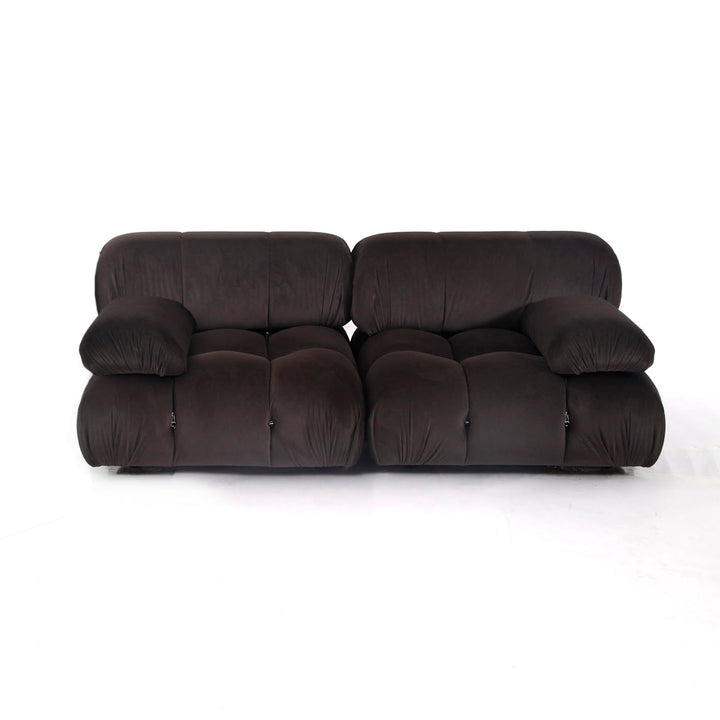 Bellini Sectional Sofa Set - Brown Velvet