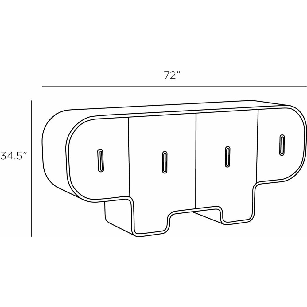 Perseus Credenza - Black