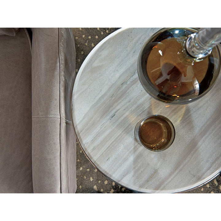 Martini Stainless Accent Table - Platinum