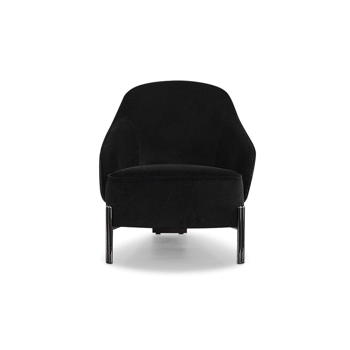 Favori Accent Armchair-Whiteline Modern Living-WHITELINE-CH1840-BLK-Lounge Chairs-2-France and Son