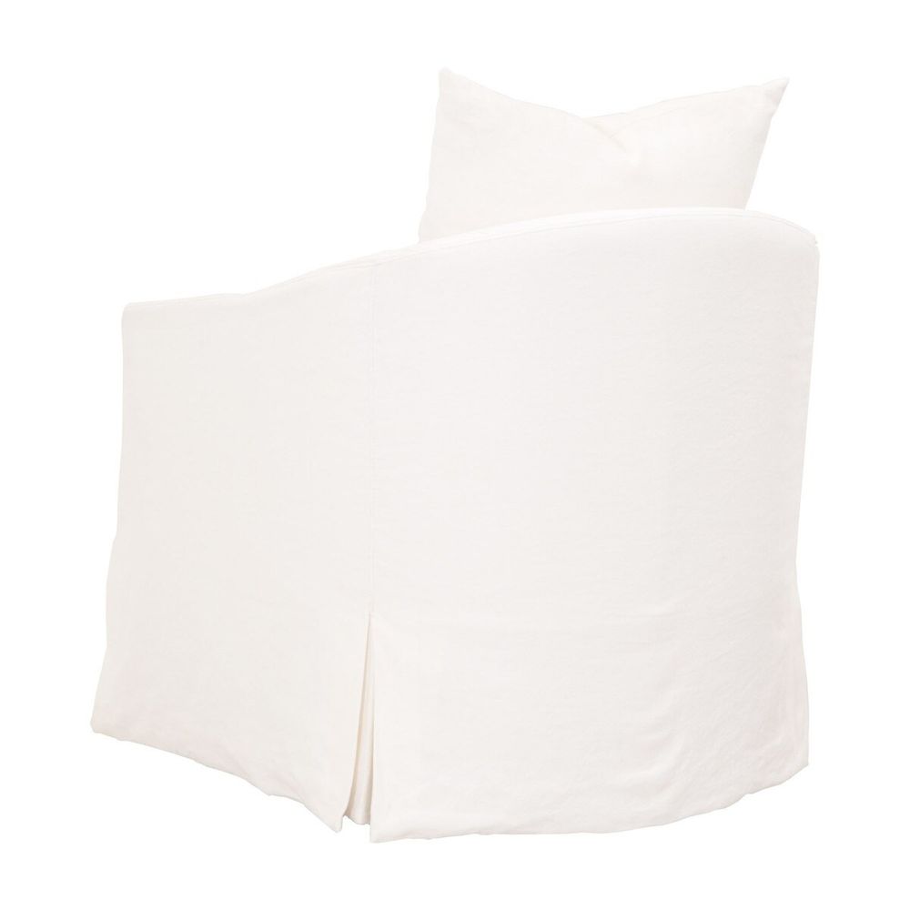 Faye Slipcover Swivel Club Chair