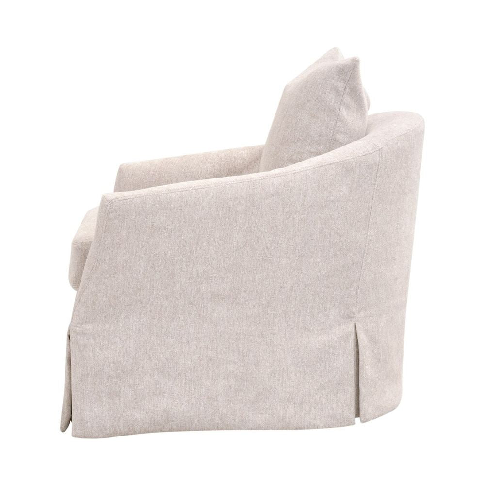 Faye Slipcover Swivel Club Chair