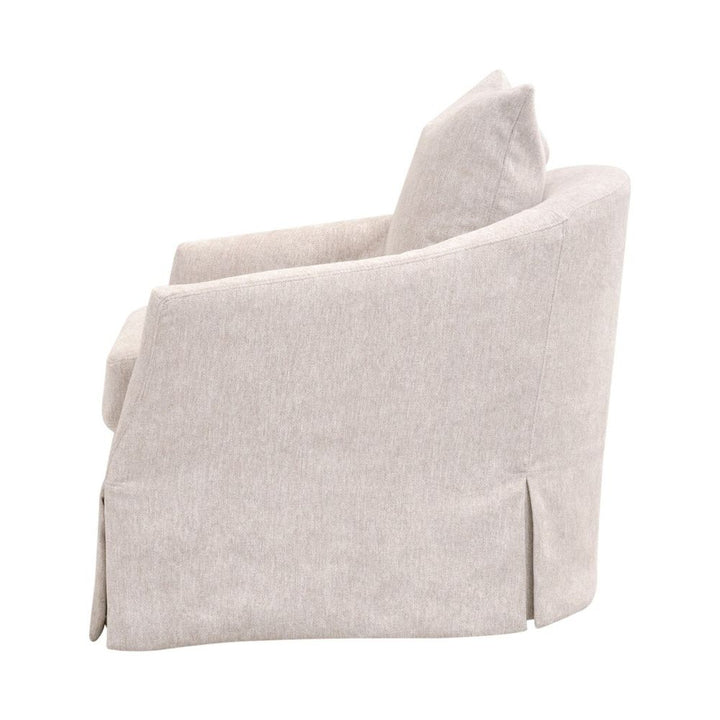 Faye Slipcover Swivel Club Chair