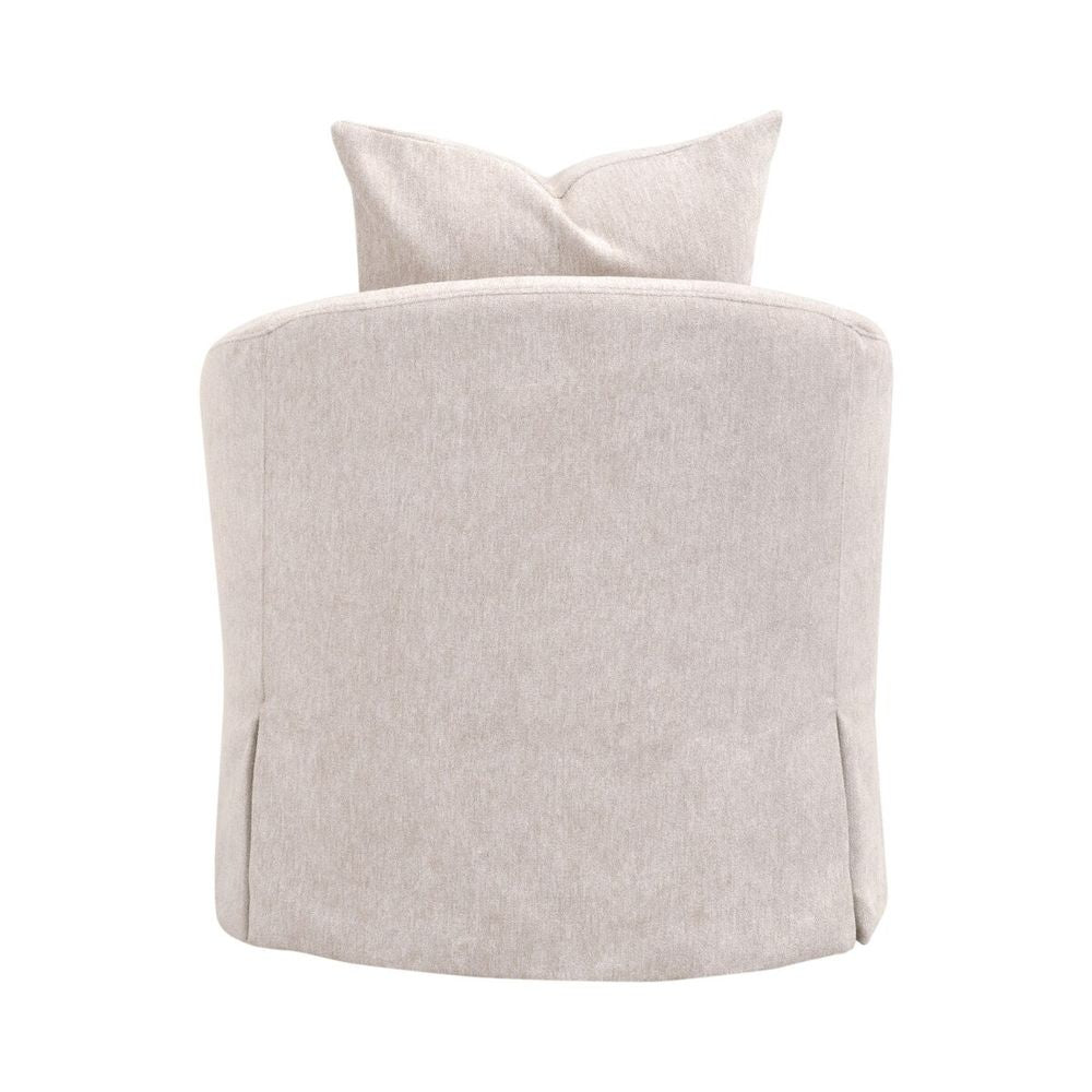 Faye Slipcover Swivel Club Chair