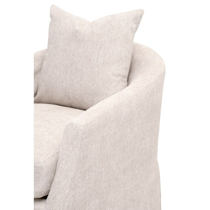 Faye Slipcover Swivel Club Chair