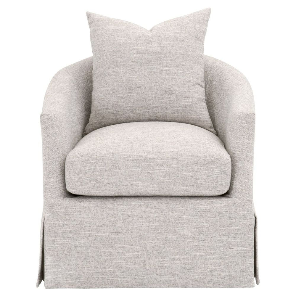 Faye Slipcover Swivel Club Chair