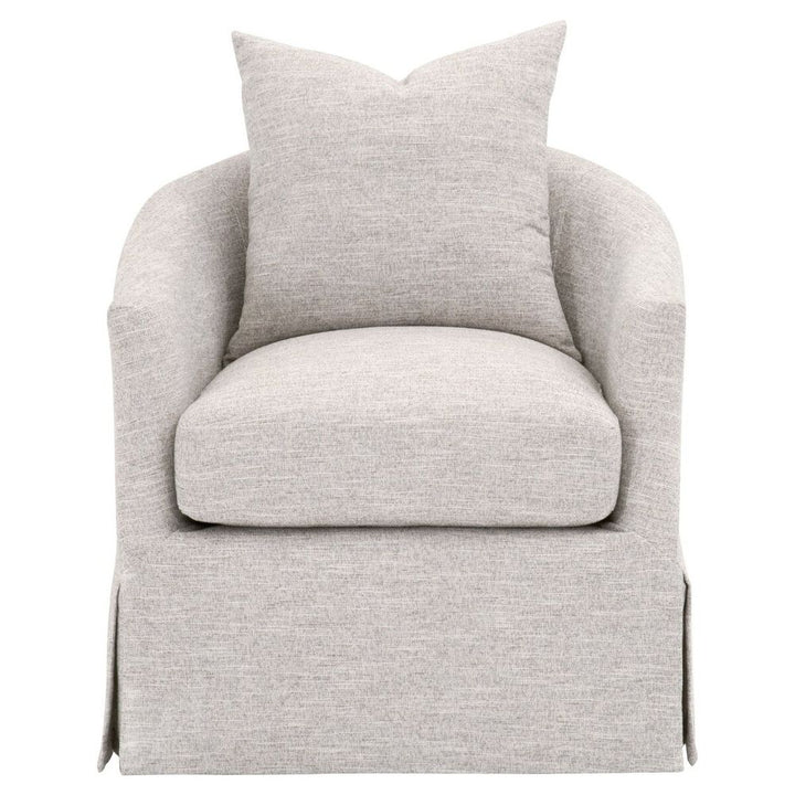 Faye Slipcover Swivel Club Chair