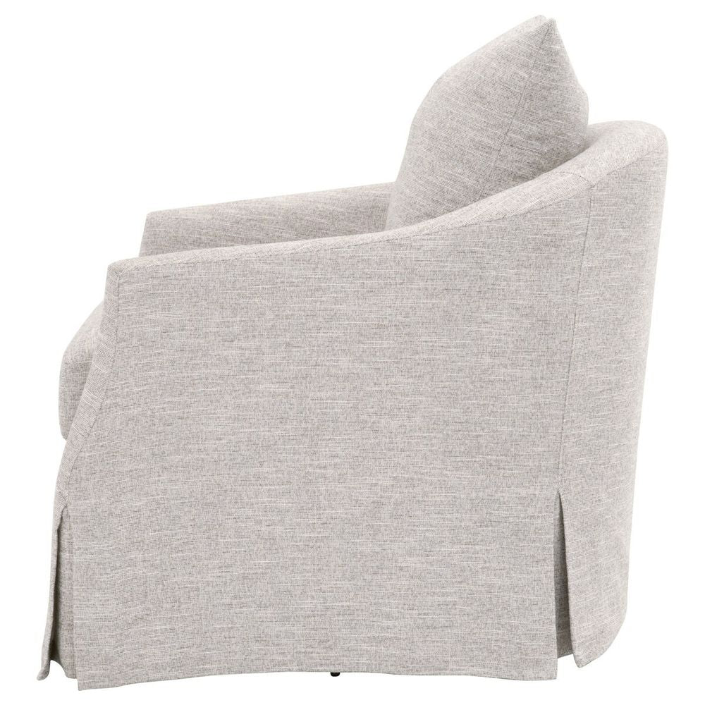 Faye Slipcover Swivel Club Chair