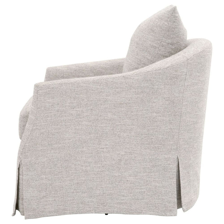 Faye Slipcover Swivel Club Chair