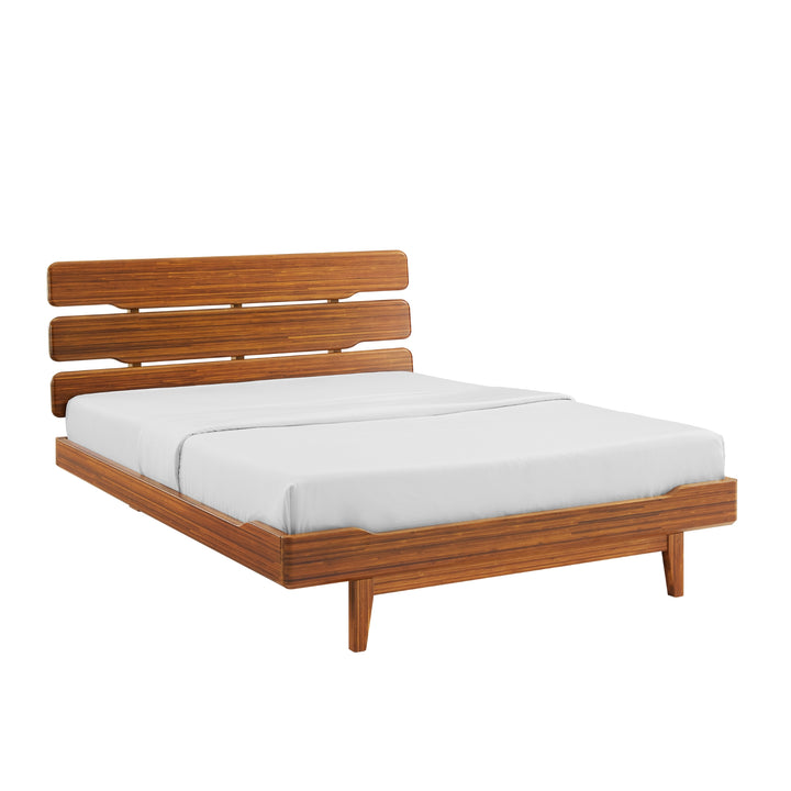 Currant Queen Platform Bed - Amber