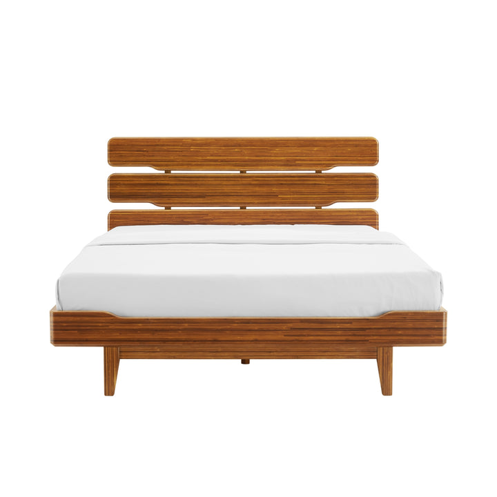 Currant Queen Platform Bed - Amber