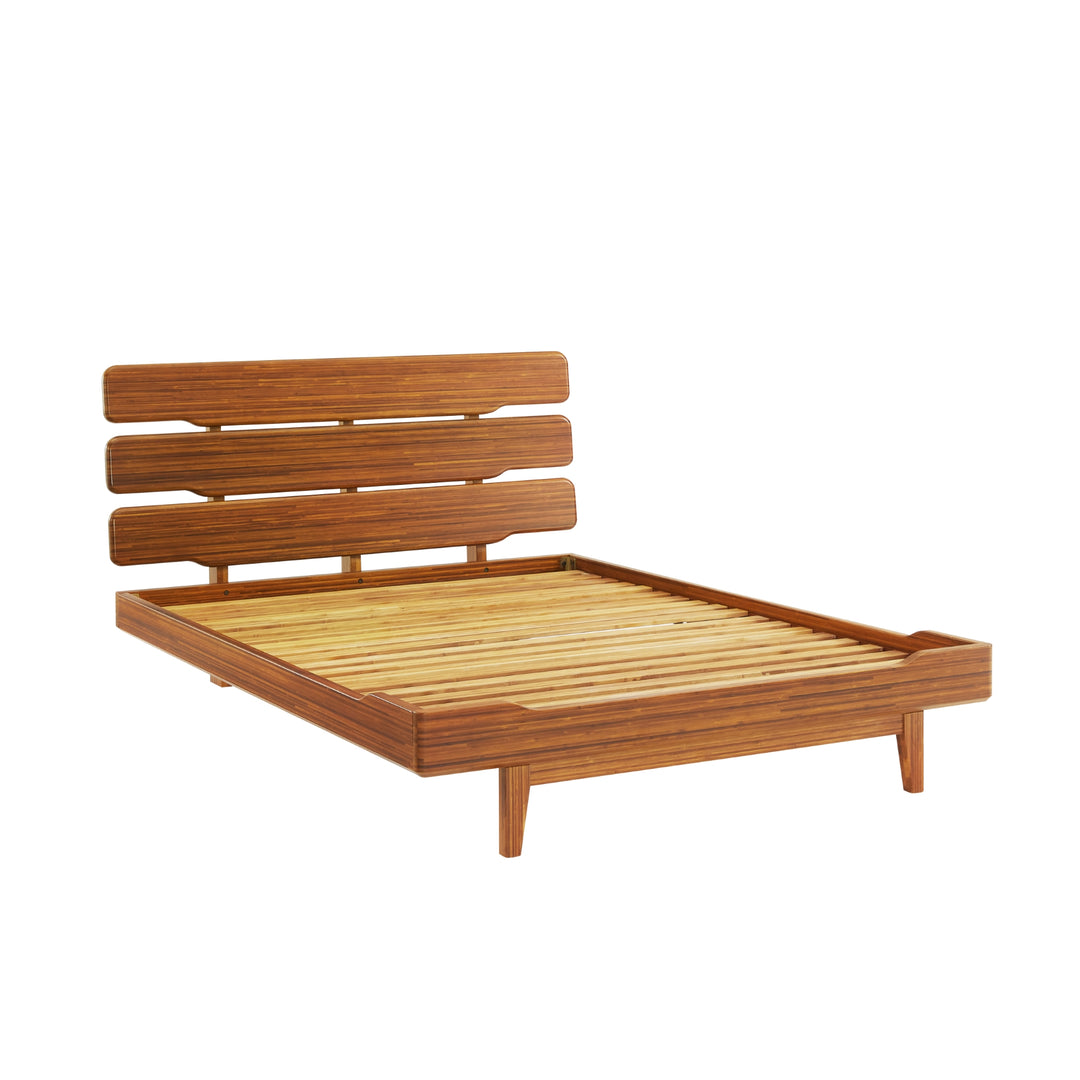 Currant Queen Platform Bed - Amber