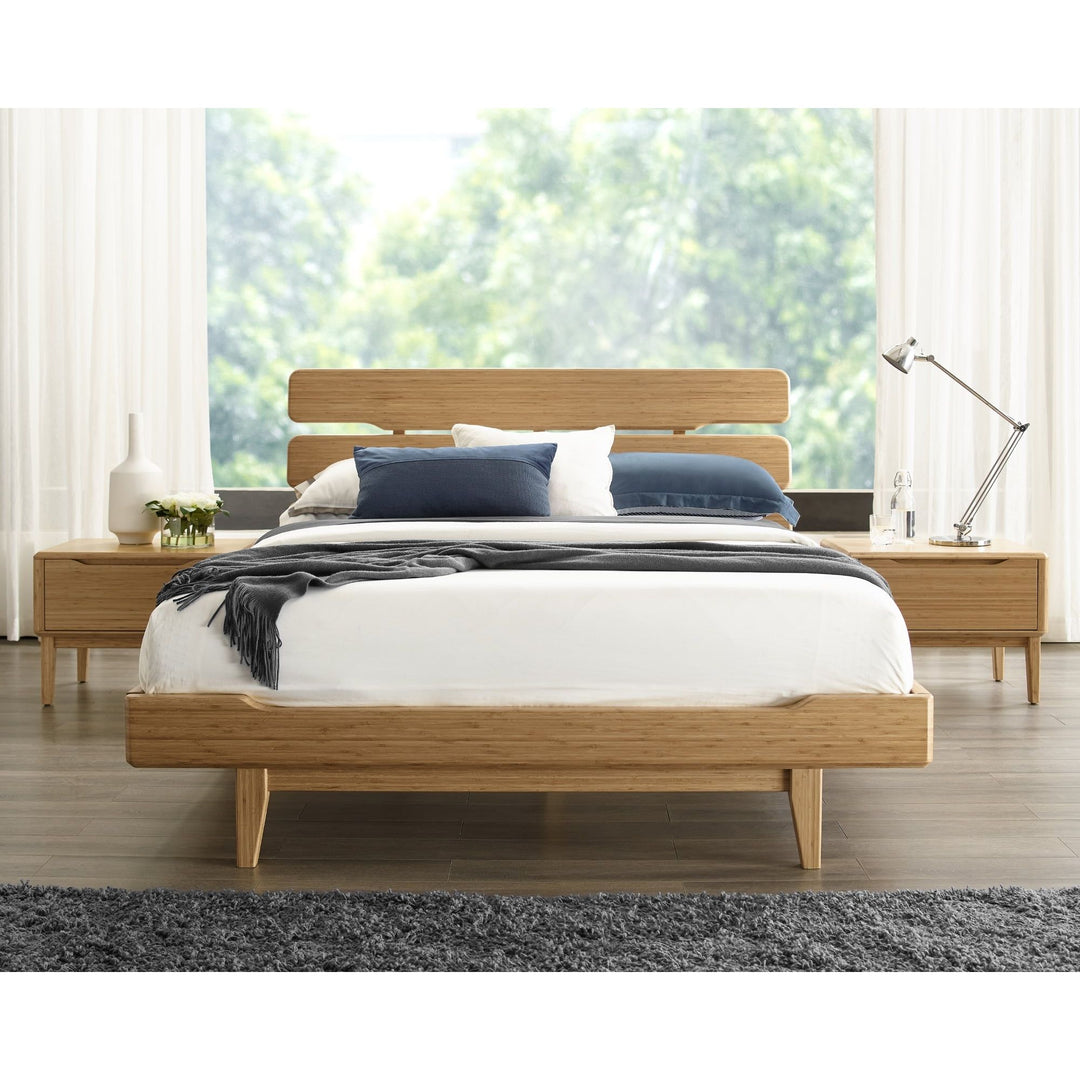 Currant Queen Platform Bed - Caramelized