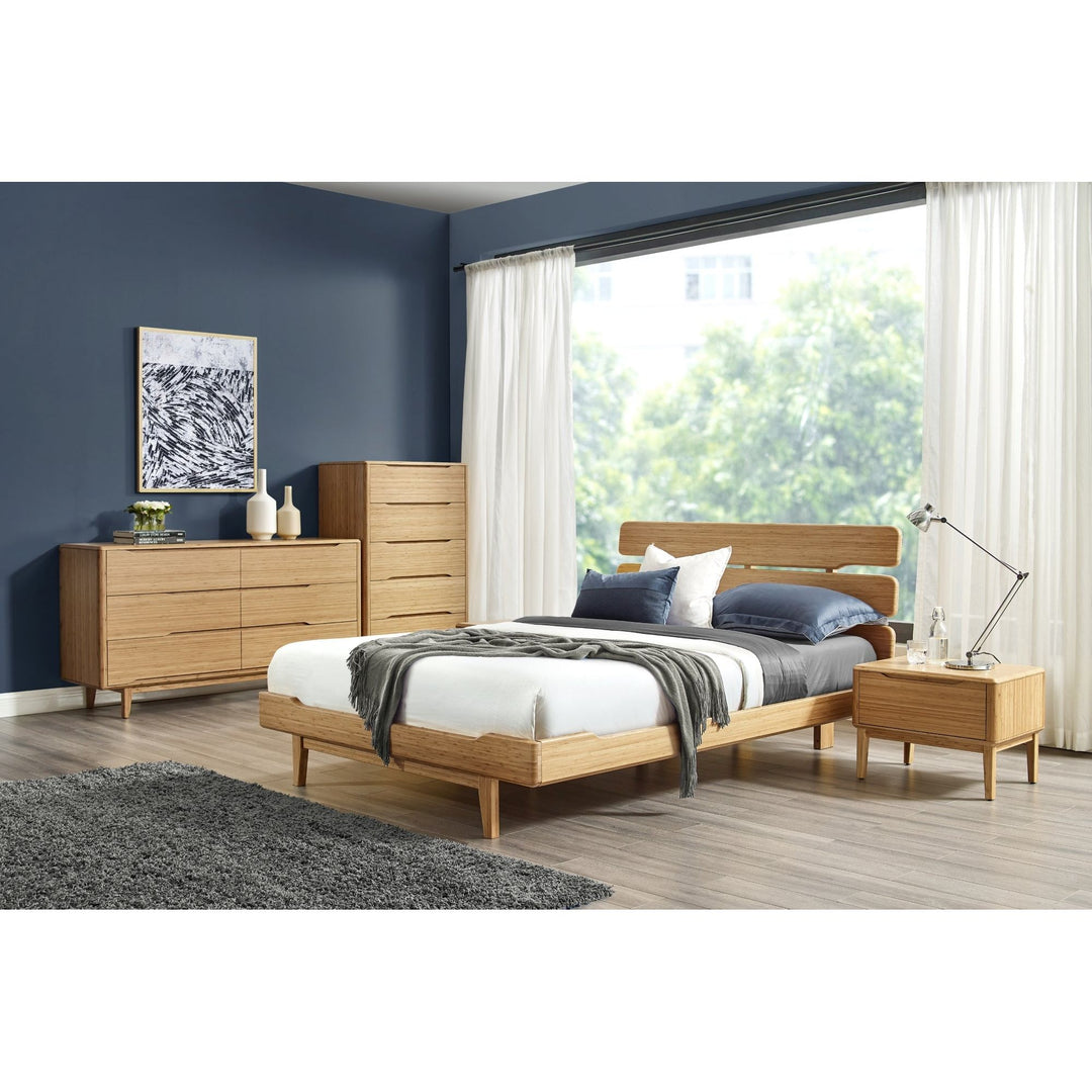 Currant Queen Platform Bed - Caramelized