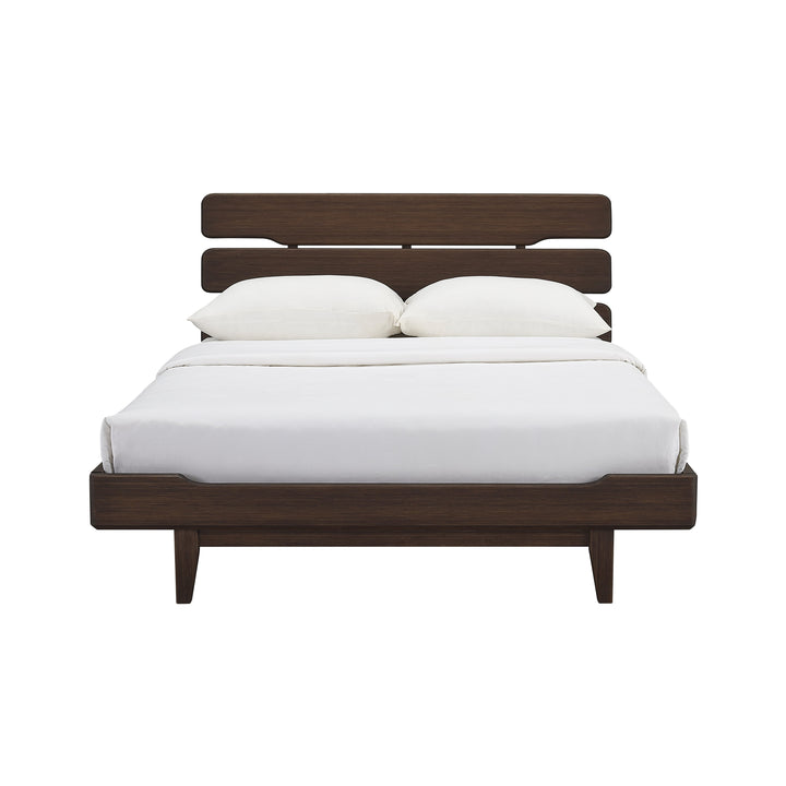 Currant Queen Platform Bed - Oiled Walnut