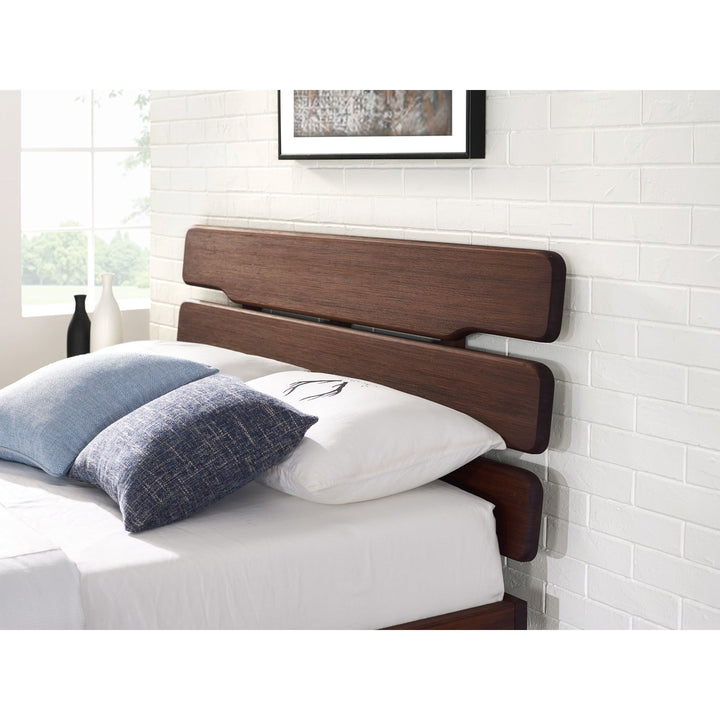 Currant Queen Platform Bed - Oiled Walnut