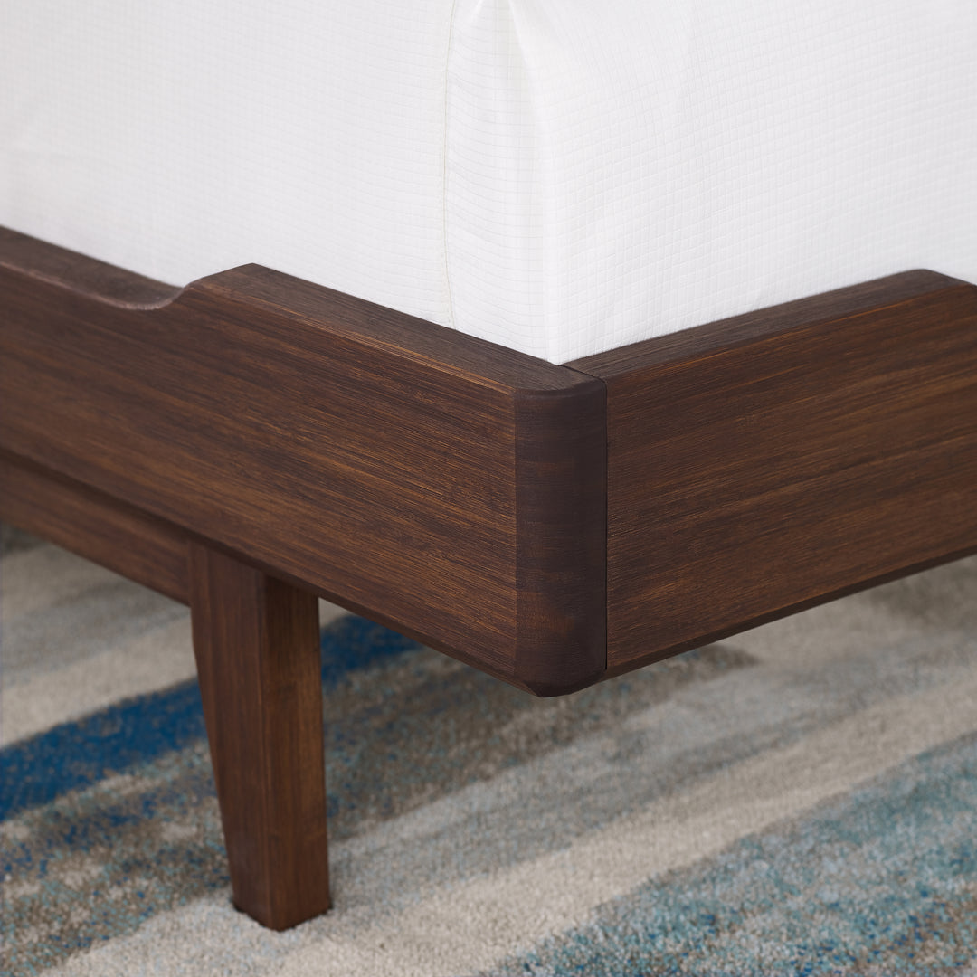 Currant Queen Platform Bed - Oiled Walnut