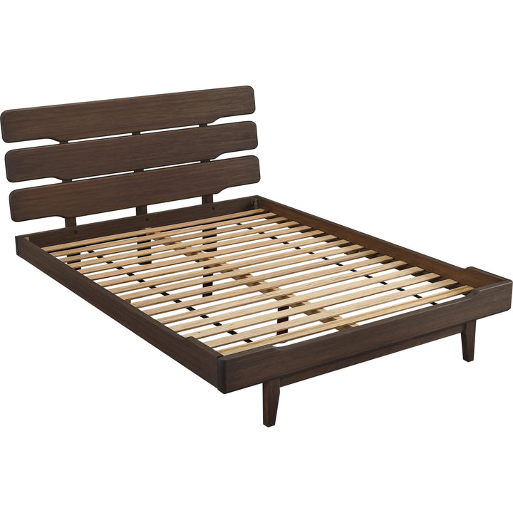 Currant Queen Platform Bed - Oiled Walnut