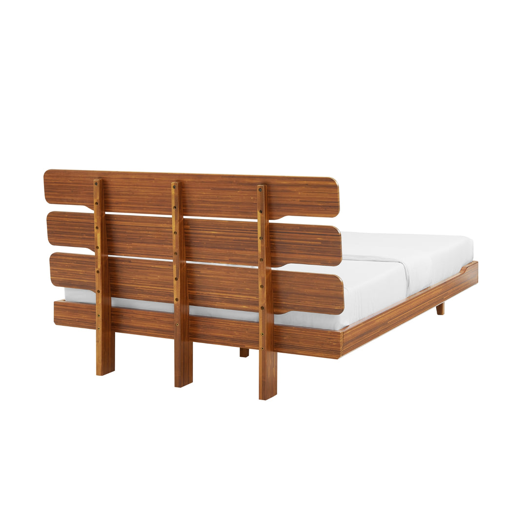 Currant Eastern King Platform Bed - Amber