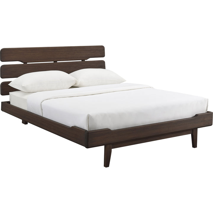 Currant California King Platform Bed - Oiled Walnut