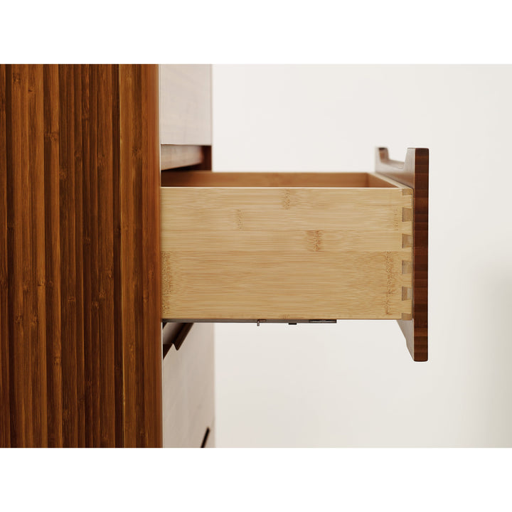 Currant Five Drawer High Chest - Amber