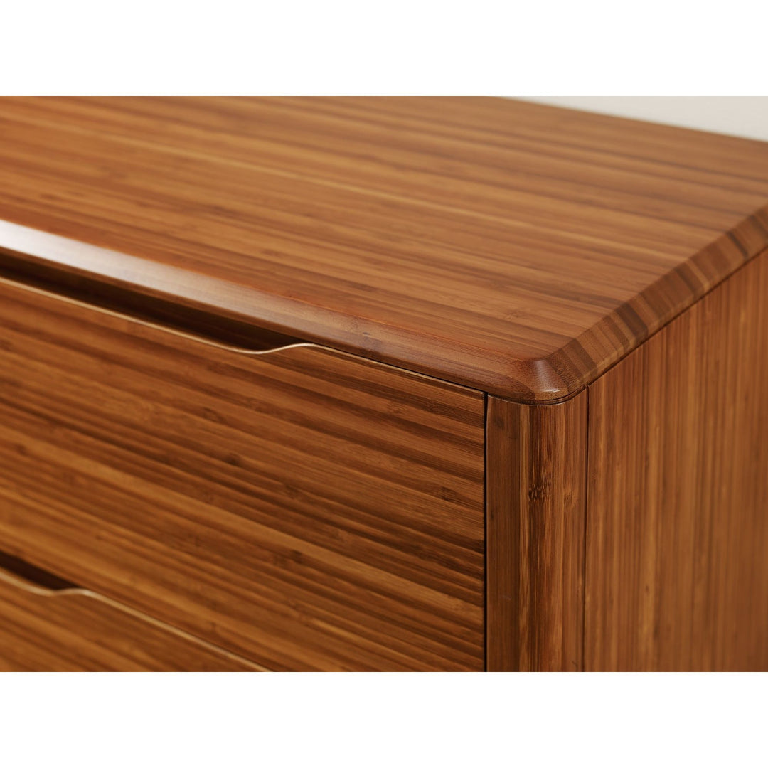 Currant Six Drawer Double Dresser - Amber