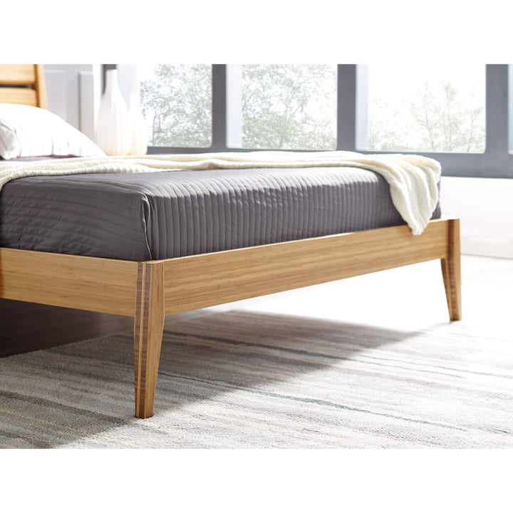 Sienna Eastern King Platform Bed - Caramelized