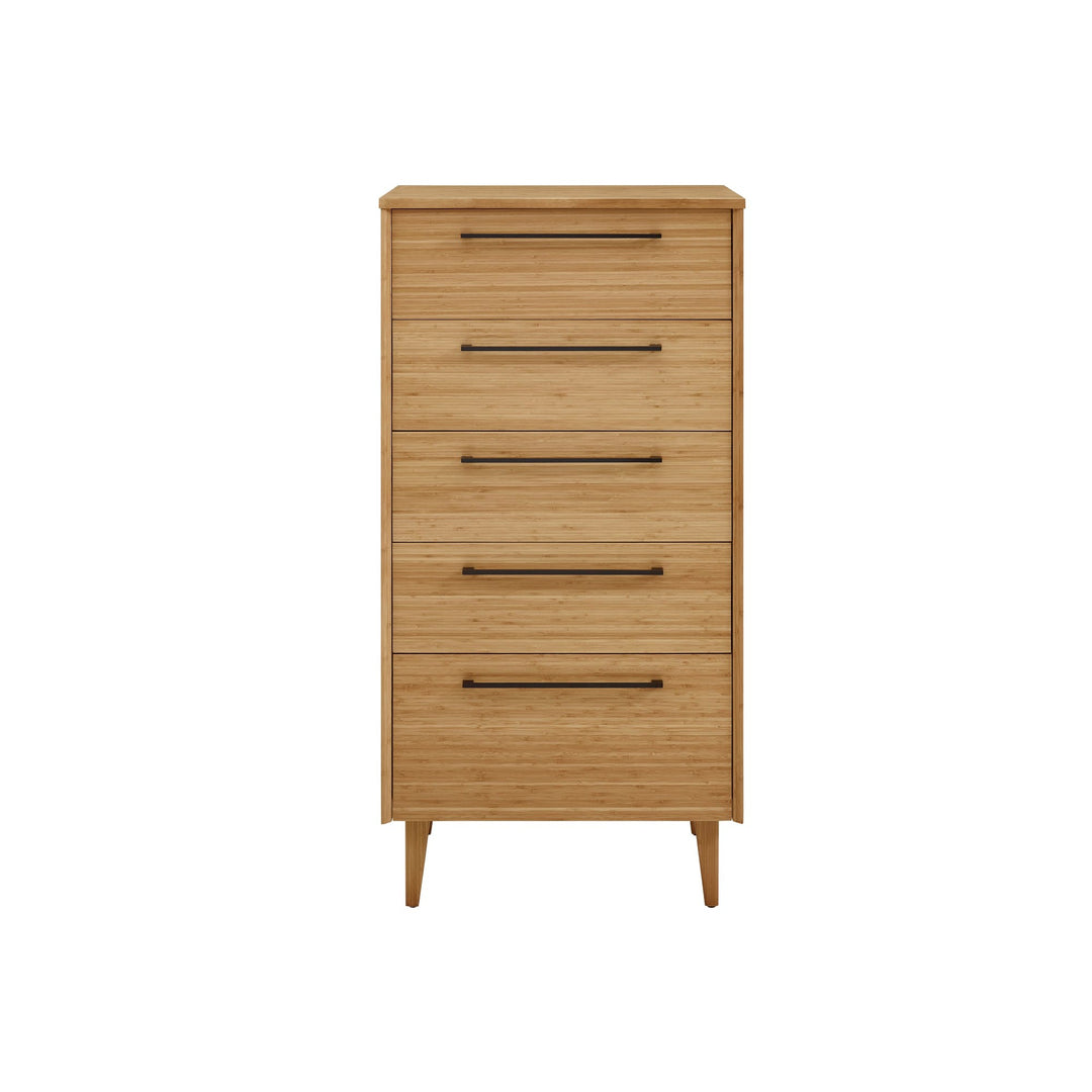 Sienna Five Drawer High Chest - Caramelized