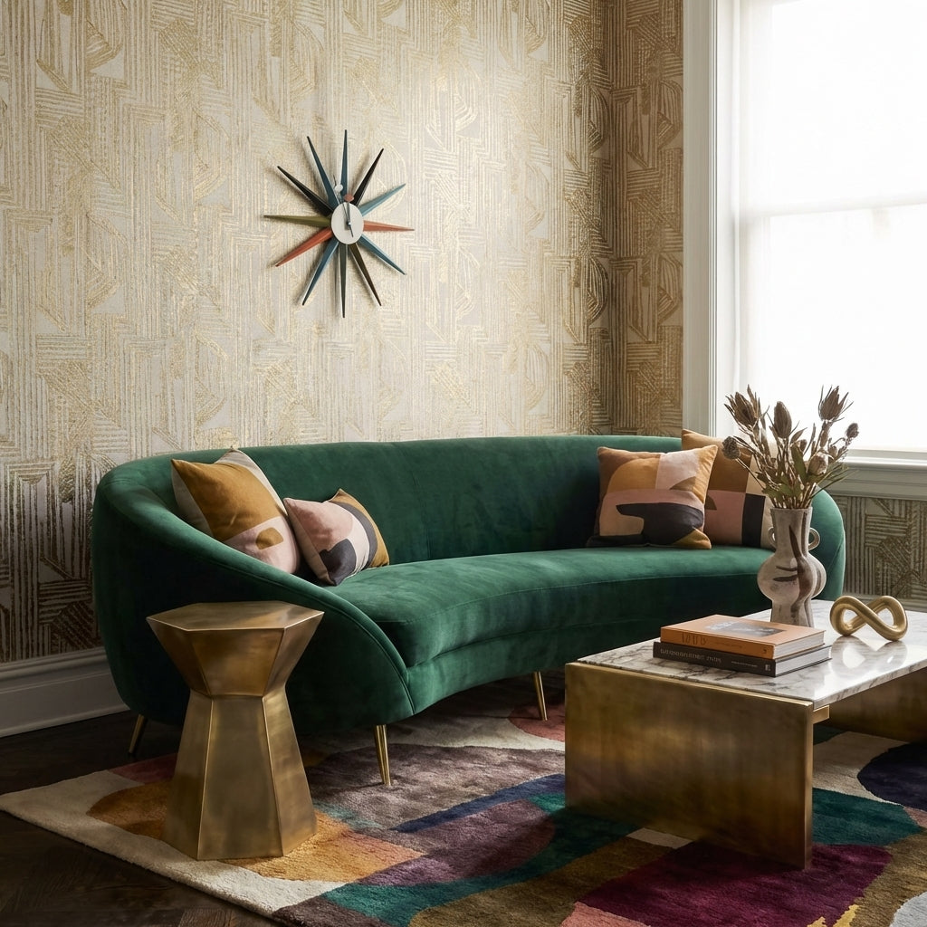 Sunburst Clock - Multi-color
