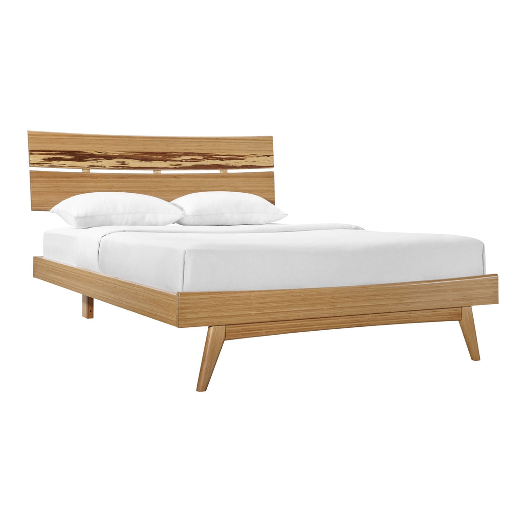 Azara Queen Platform Bed - Caramelized