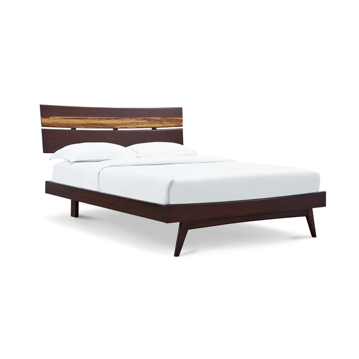 Azara California King Platform Bed - Sable