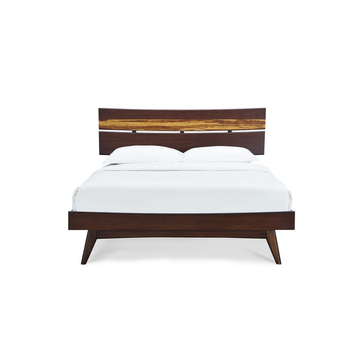 Azara California King Platform Bed - Sable