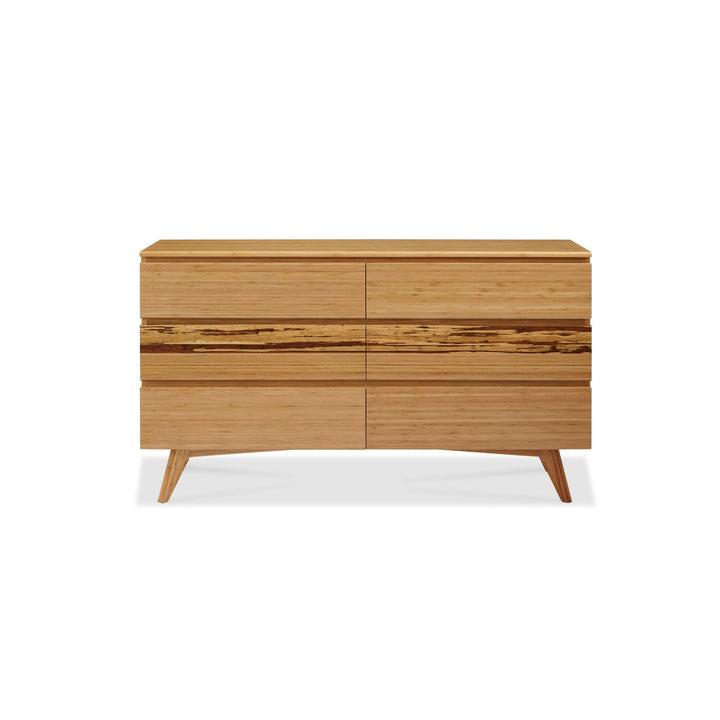 Azara Six Drawer Double Dresser - Caramelized