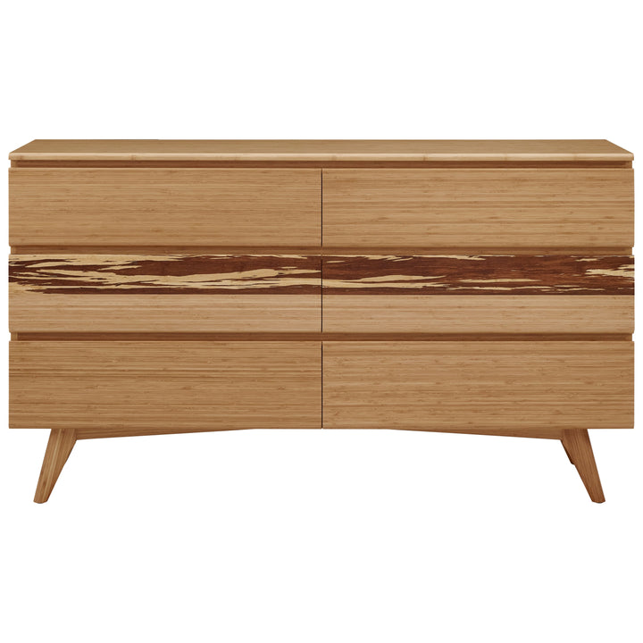 Azara Six Drawer Double Dresser - Caramelized