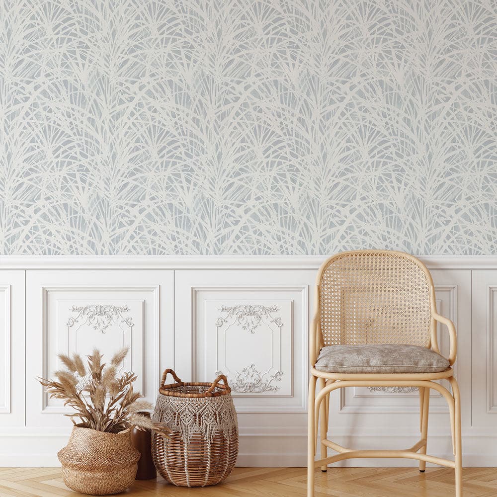 Grassroots Peel And Stick Wallpaper-Tempaper & Co.-Tempaper-GA15012-Wall PaperCornflower Blue-8-France and Son