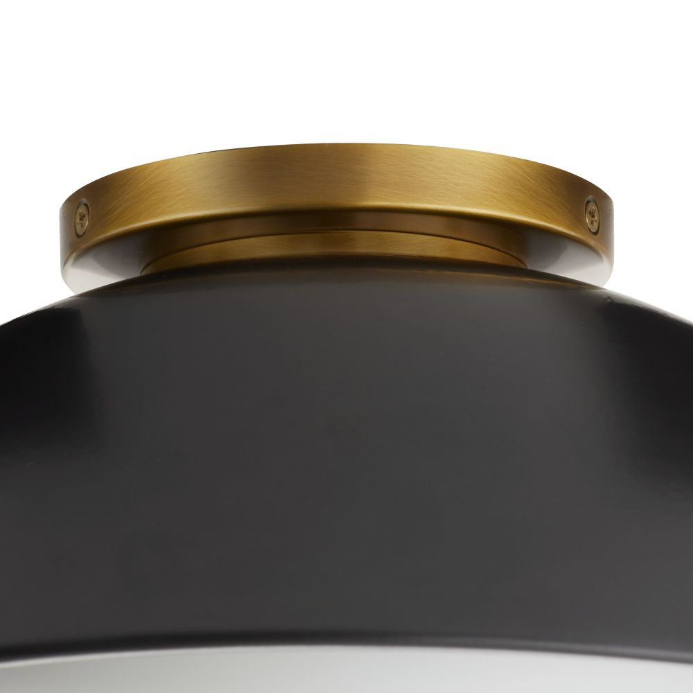 Solenne Small Flush Mount - Black