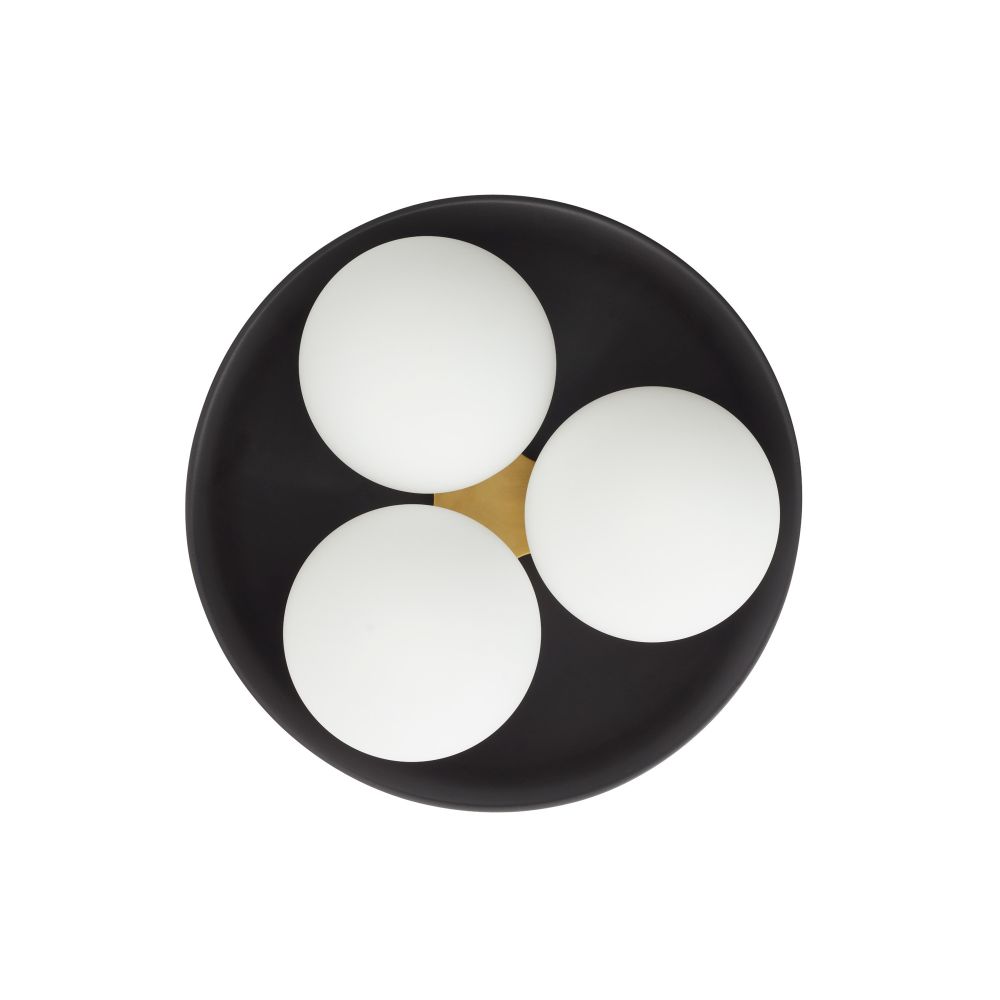 Solenne Large Flush Mount - Black